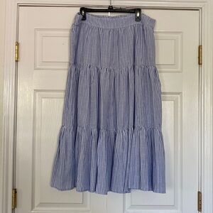 LC Lauren Conrad Tiered Midi Skirt
